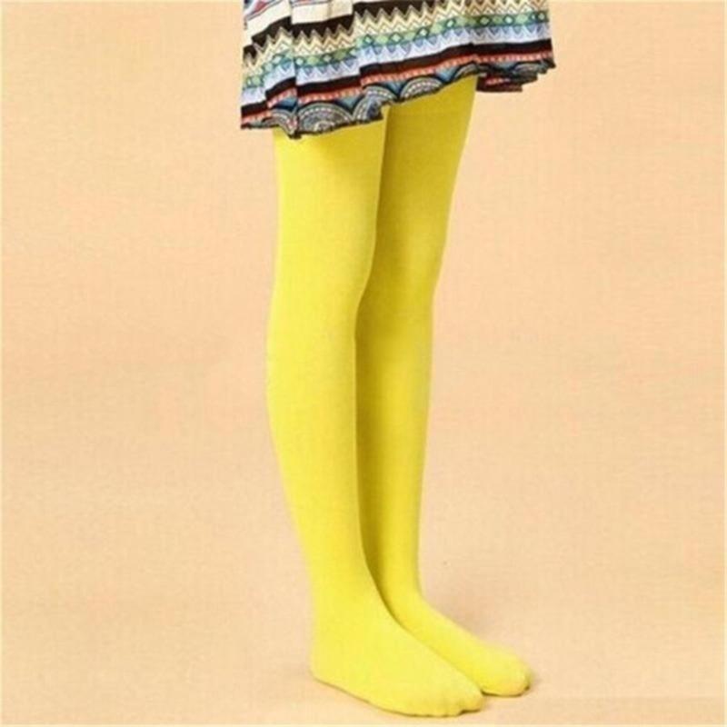 Product Introduction of Fashion Candy Colorful Toddler Kids Girls Pants Velvet Tights Trousers Pantyhose Leggings Children's Clothing Age 4-12 Leggings for Kids 12