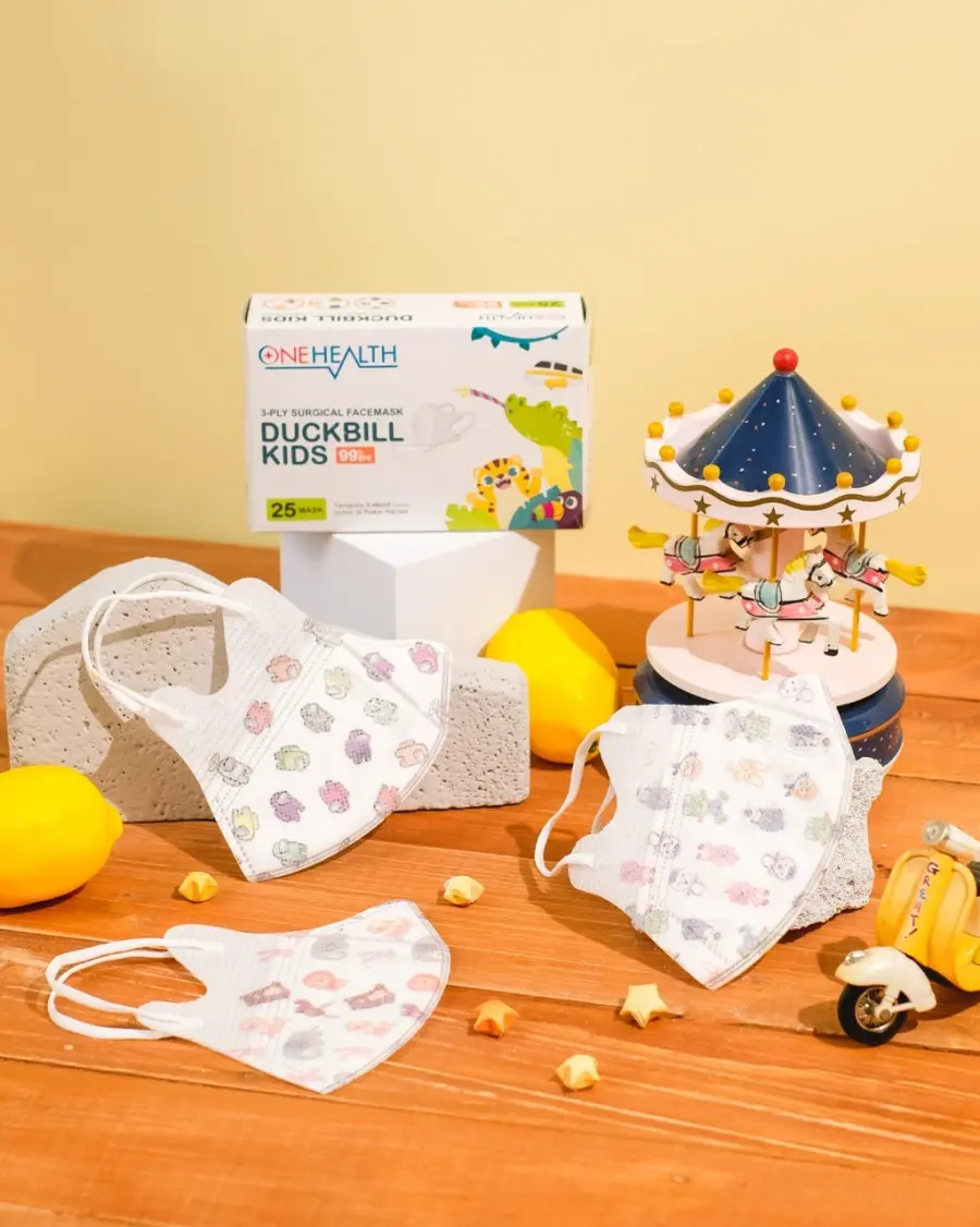 ONEHEALTH MASKER DUCKBILL KIDS 3-PLY SURGICAL 25PCS