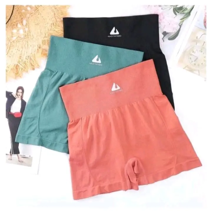 Celana Korset Pinggang Tinggi Legging Pendek Import Wanita Celana dalam Cewek High Waist 1