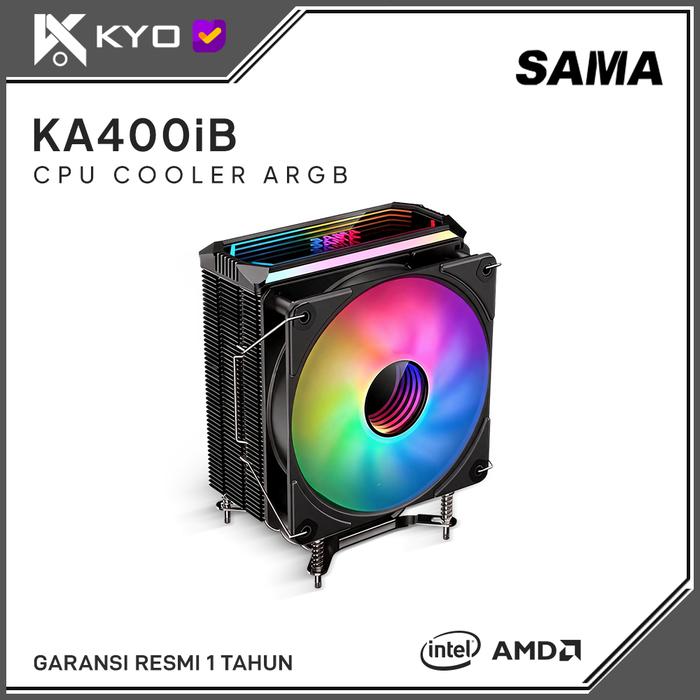 Gambar KYO SAMA KA400IB CPU COOLER ARGB Fan Processor HSF Cooler ARGB dari KYO Indonesia_NEW Kota Administrasi Jakarta Utara Tokopedia