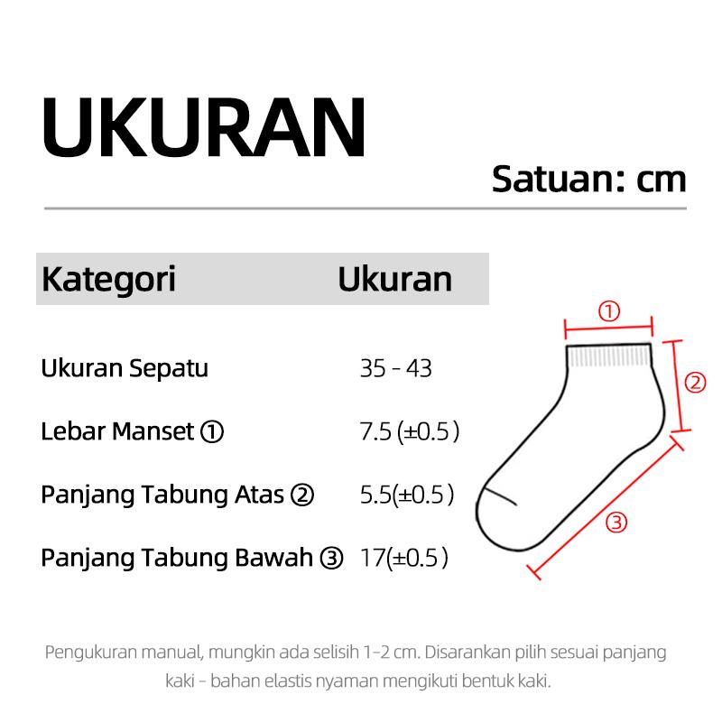 ECOISM Kaos Kaki Pria Harian & Olahraga Katun Adem Anti Bau Nyaman Dipakai Seharian (5 Pasang) | Kaos Kaki Cowok Dewasa Kerja