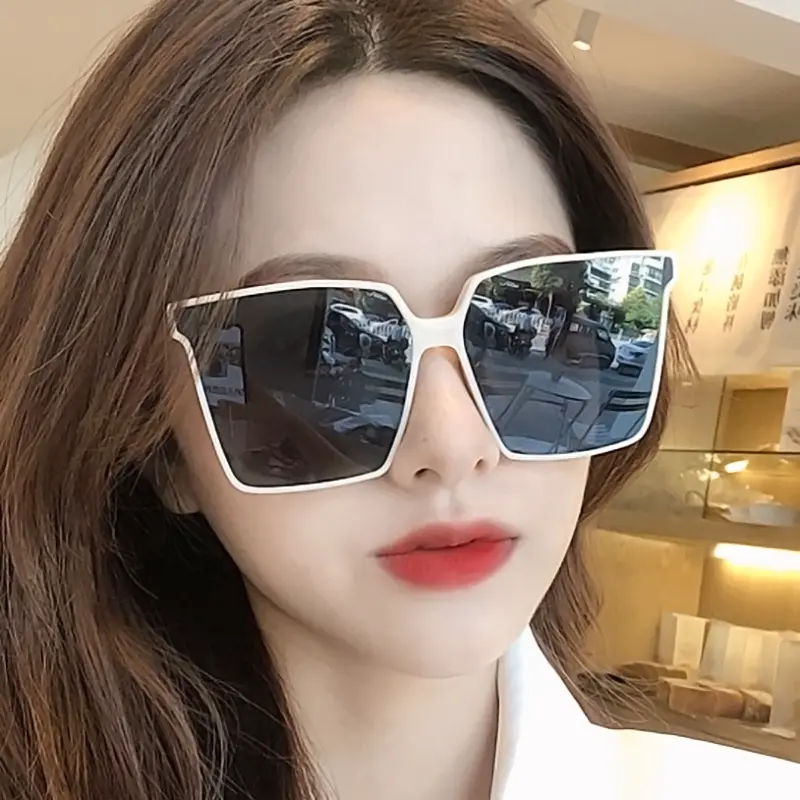 Kính Mát Thời Trang, Hình Vuông, Thích Hợp Cho Nam Và Nữ, Phong Cách Hoang Dã Hàng Mới Về 1