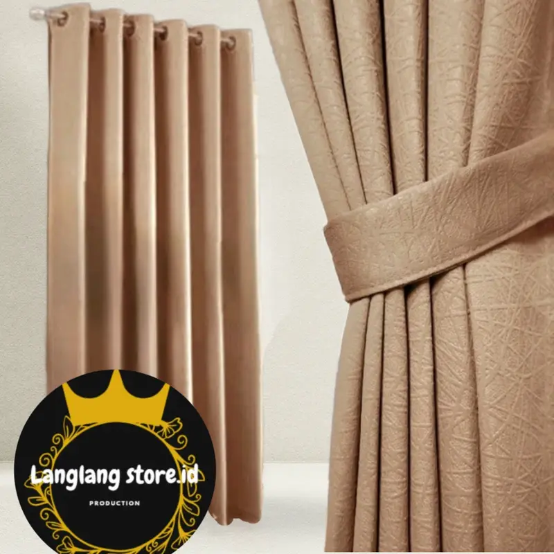 Gorden Hordeng Blackout Polos Emboss minimalis mewah dan cantik 4