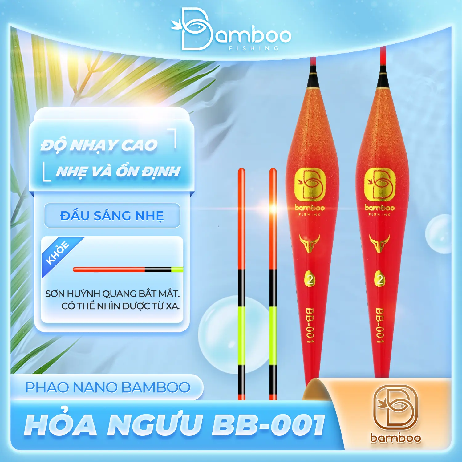 Phao Nano Bamboo Hỏa Ngưu BB-001