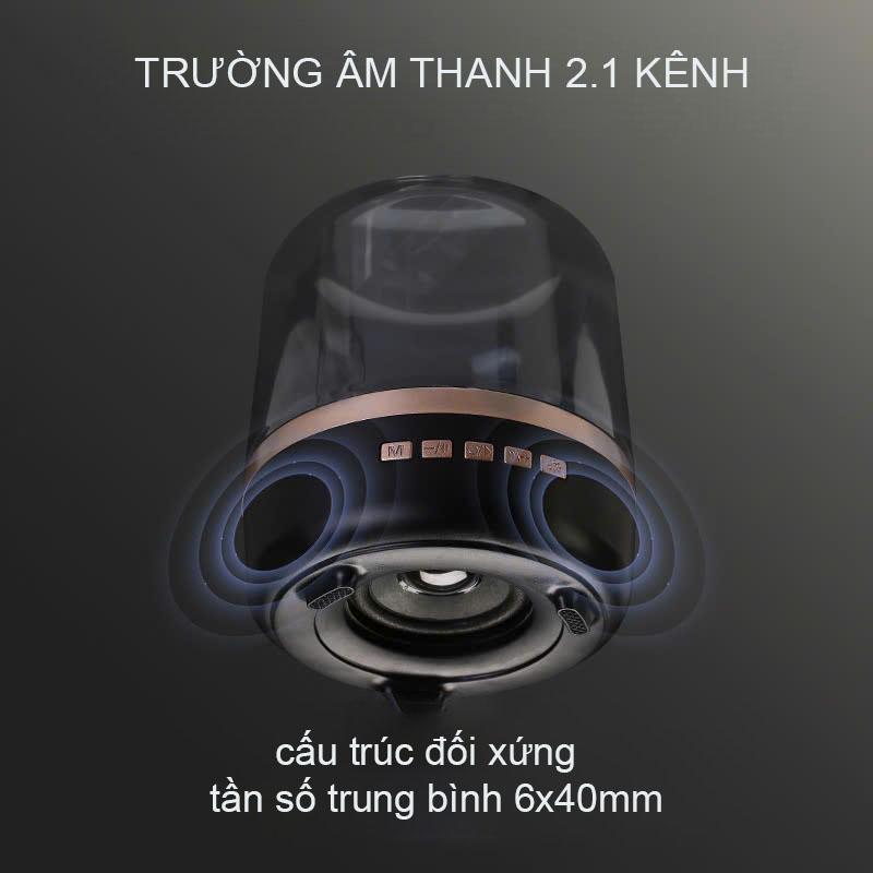 [ Huỳnh Toàn x Speed ] Loa nghe nhạc bluetooth V7 âm thanh trầm LED  rgb Kết nối 5.5  Bảo hành 12 tháng 2