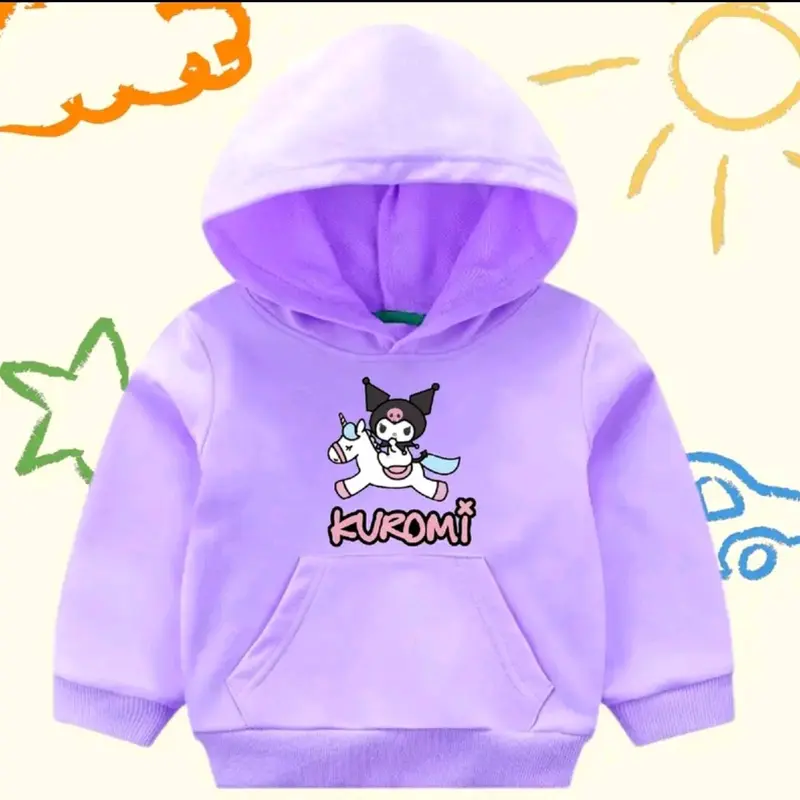 Jaket Hoodie anak kuromi usia 1-11thn 1