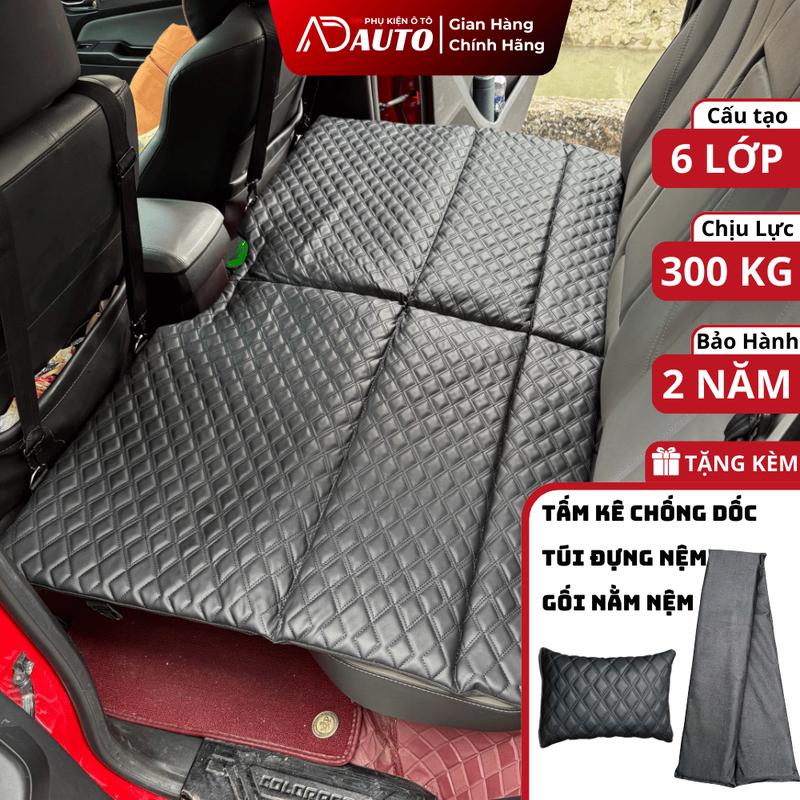 Nệm giường ô tô cho xe 5 chỗ, 7 chỗ linh hoạt dễ gấp, nệm oto, đệm ô tô ghế sau giảm đau lưng khi di chuyển đường xa