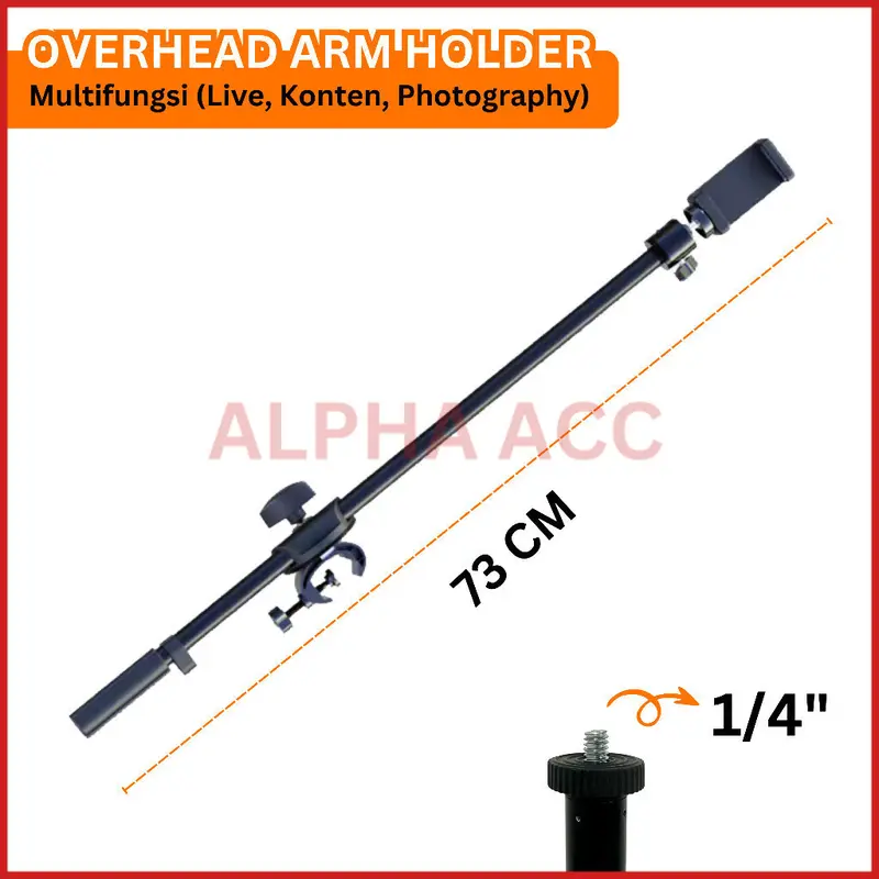 ZMP70 Overhead Tripod Armstand Phone Holder Stick Multifungsi Fotografi Kamera Live Streaming Konten Kreator Photo Studio ALPHA ACC 2