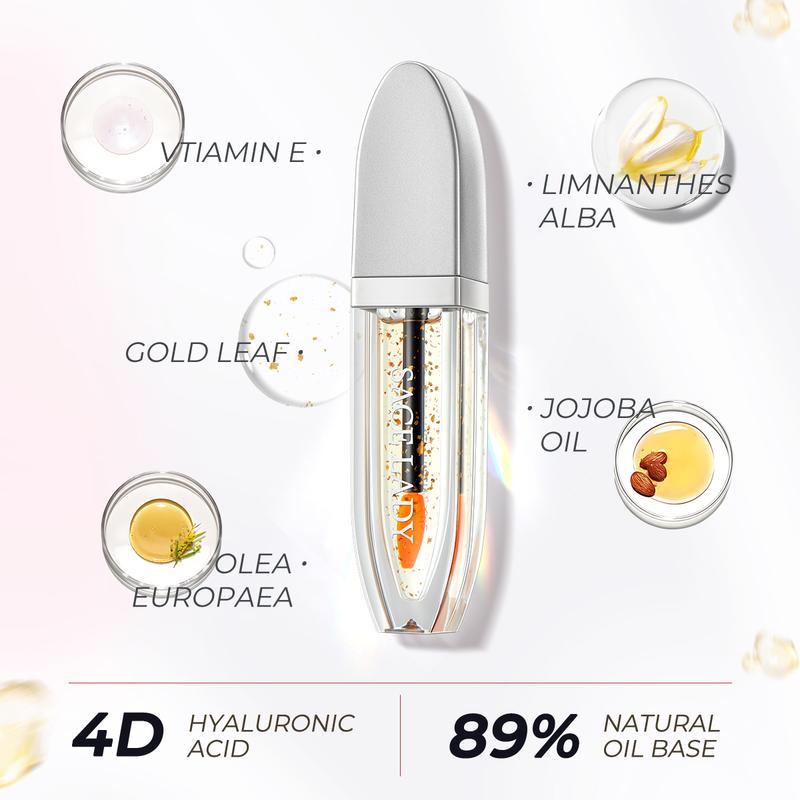 [Mua 1 tặng 1]son tint bóng + Bắt sáng dạng thỏi SACE LADY Dầu Dưỡng Môi Có Màu, Lâu Trôi,  Được Hoàn Thiện Với Kem Nền Dạng Thạch Làm Mát, Dán Trang Điểm Bắt Sáng 4