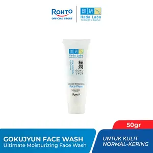 Hada Labo Gokujyun Ultimate Moisturizing Face Wash 50 ml - Sabun Cuci Muka