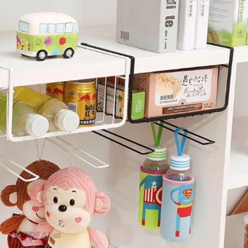 Kệ Sắt Treo Gầm Bàn Đa Năng Đựng Sách, Đựng Đồ Cá Nhân 31x22x12cm