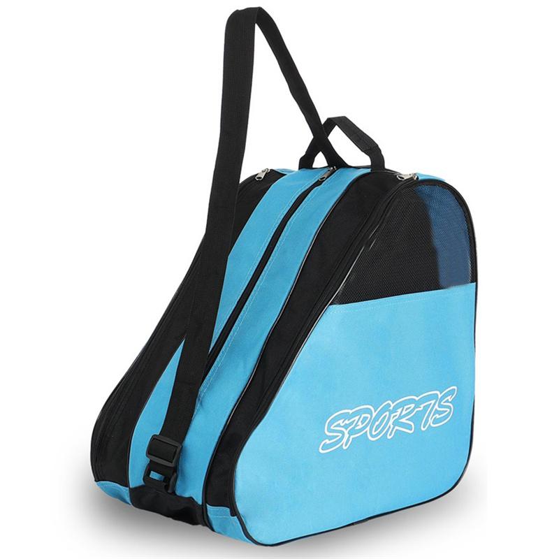 Blue children's skate bag Large capacity special storage bag Roller skate bag 3