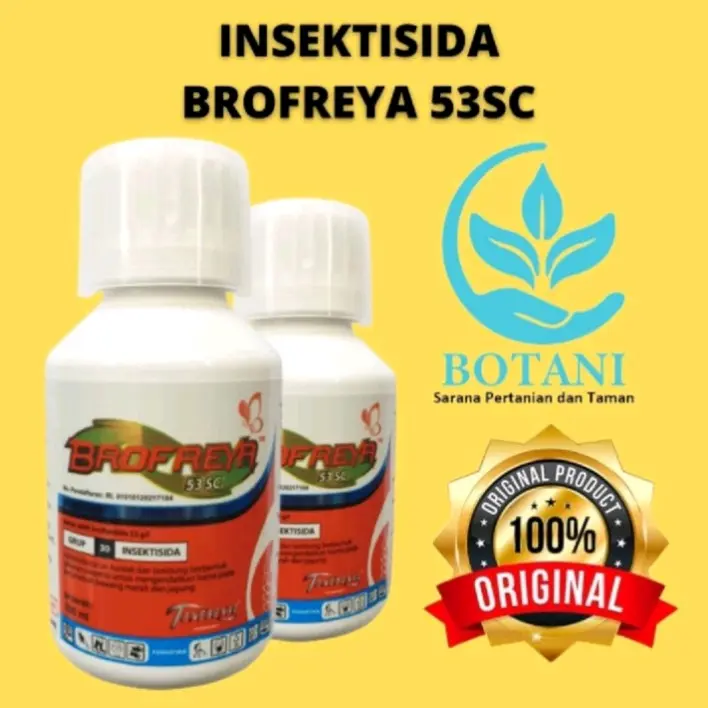 BROFREYA 53 SC INSEKTISIDA 100 ML ORIGINAL PEMBASMI HAMA ULAT PADA TANAMAN PERKEBUNAN DAN SEMUA JENIS TANAMAN