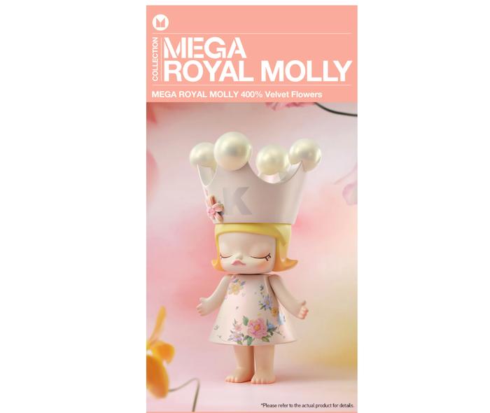 Jual POP MART MEGA ROYAL MOLLY 400% Velvet Flowers - Kota