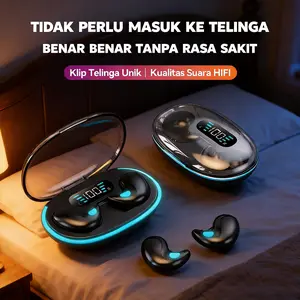 【COD】Earphone X55 TWS Bluetooth ENC Noise Reduction Nyaman Dipakai Tidur IPX5