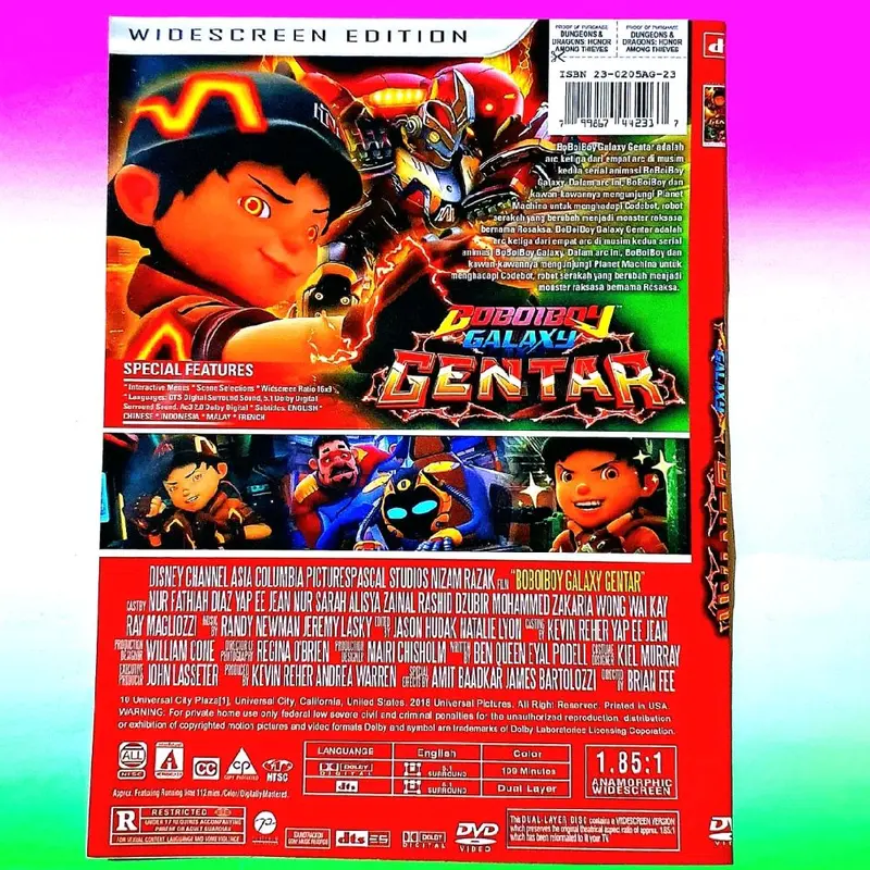 Kaset Video Film Kartun Anak - Film BoBoiBoy Galaxy Gentar Terbaru 1