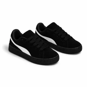 Sepatu sneakers Gemuk hitam oreo /Sepatu sekolah anak spm sd sma model gemuk ,kasual shoes, sepatu casual pria