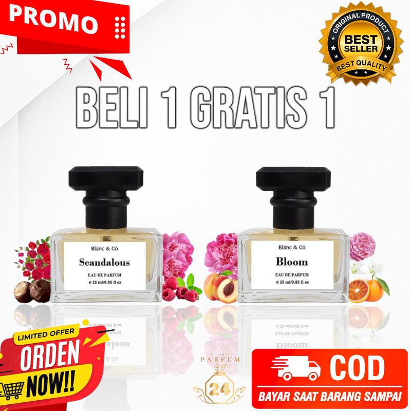 Product Introduction of Beli 1 Gratis 1 Parfum Scandalous 25ml - Blanc&Co EDP -  Parfume Wanita | BEST SELLER 8