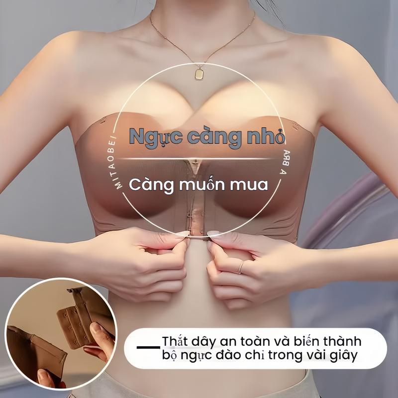 Áo Ngực Nâng Ngực, Không Dây, Dành Cho Nữ, Thiết Kế Nâng Chống Trượt, Tăng Cường Ngực Nhỏ, Vô Hình Và Hở Lưng, Áo Ngực Dính Với Khóa Trước, Áo Ngực Dính, Thoải Mái Và Hỗ Trợ, Thích Hợp Cho Mùa Hè áo  nâng  ngực áo  tàng  hình  trung  quốc áo  tàng  hình 2
