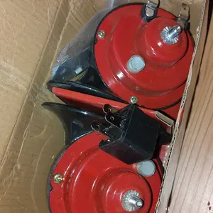 1 set (2pcs + relay) KLAKSON KEONG MOBIL/Motor 12V & 24V + Relay untuk mobil/Motor klakson tretetet klakson  fuso klakson  keong