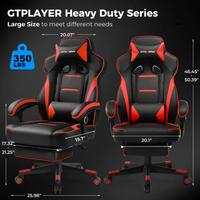Gambar GTGAMING GTF69-Pro Kursi Gaming Premium dengan Bahan Berkualitas Kain Bernapas dan Dukungan Ergonomis Headrest & Lumbar Support Adjustable untuk Kenyamanan Maksimal goyang - Merah dari GTGAMING_NEW Kab. Tangerang 5 Tokopedia