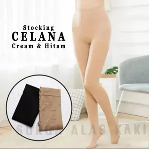 Stocking Celana wanita Sepinggang Sheleg Pantyhose transparan tipis dan kuat celanastocking
