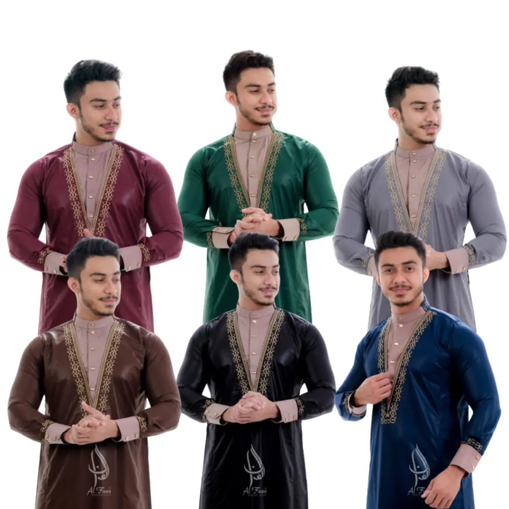 Terbaru Jubah Gamis Pria Dewasa Al Faan Bordir