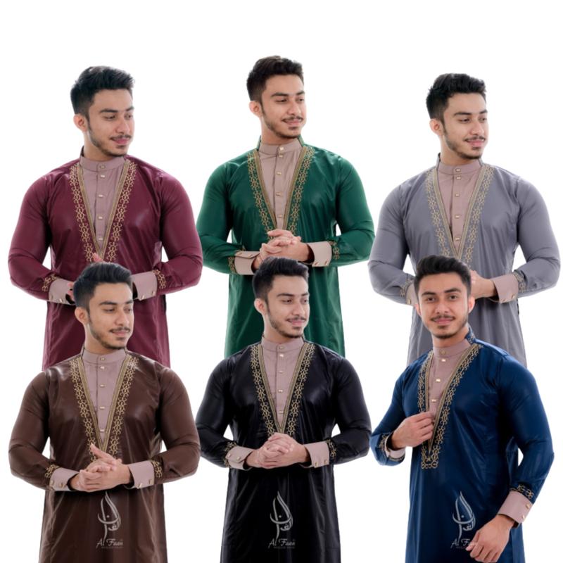 Terbaru Jubah Gamis Pria Dewasa Al Faan Bordir 0