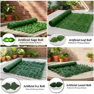 DAUN ROLL SAGE 1METER X 2METER DAUN ROLL SAGE HIASAN DINDING DEKORASI PAGAR HIASAN RUMAH INDOR OUTDOOR