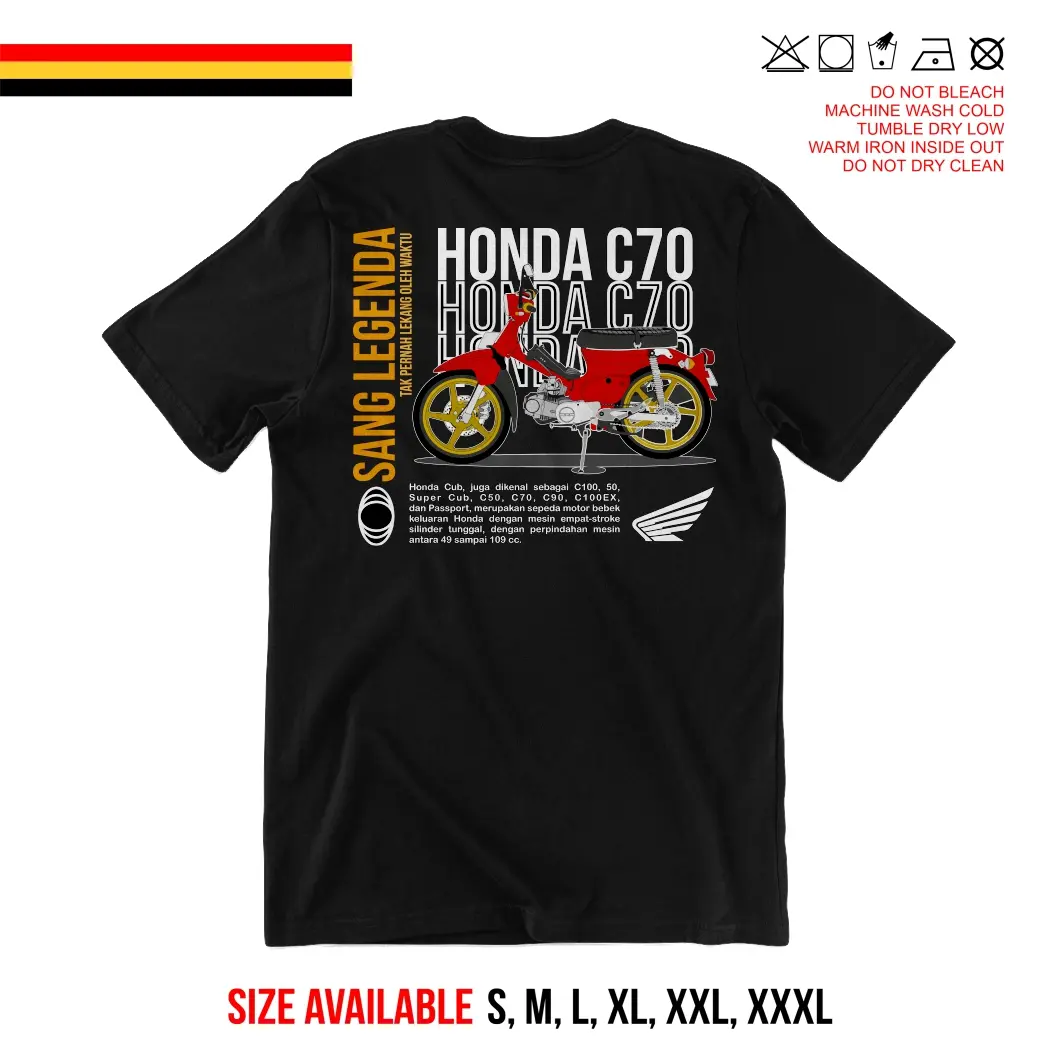 KAOS HONDA C70 SUPERCUB SEMI COTTON PE 24s