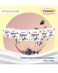 Gambar Yummy Fruit Yoghurt Blueberry 6 x 100gr dari YUMMY Dairy Kota Administrasi Jakarta Timur 1 Tokopedia