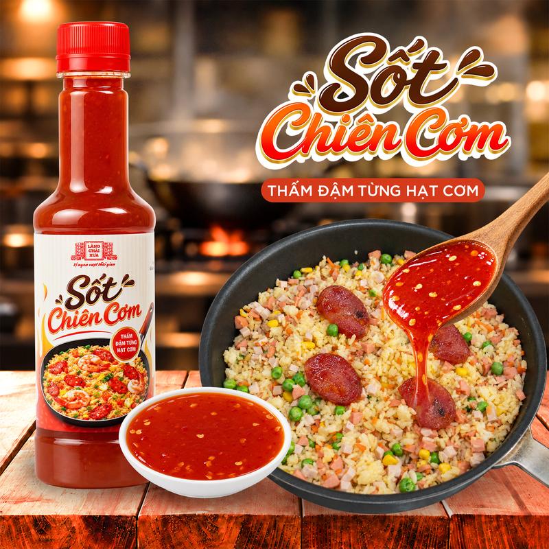 Sốt Chiên Cơm Làng Chài Xưa 320g - Đậm đà thơm ngon thấm đều từng hạt cơm
