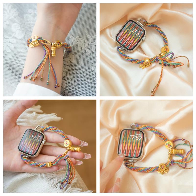 Kviins Strap Huawei Ethnic Bohemian Watch Strap for Huawei Band 9/8 & Huawei Fit 3 | Artistic Design & Adjustable Length 3