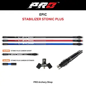 STABILIZER EPIC STONIC PLUS CARBON | STABILISER STANDARD BOW / RECURVE | ALAT PANAHAN PEMULA PRESTASI