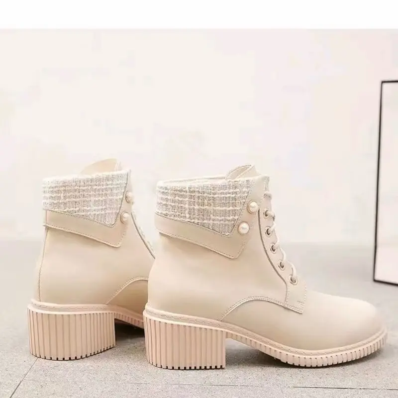 SEPATU SNEAKER KULIT BOOTS WANITA S10 8