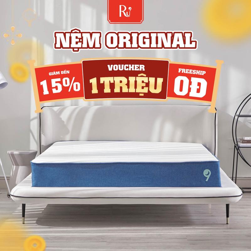 Nệm Foam Original Ru9 Cao Cấp | Độ Dày 20cm và 25cm | 3 Lớp Foam Nâng Đỡ Cơ Thể | 6 Kích Thước