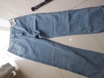 Product Review of New Biru muda kulot longgar high waist celana jeans panjang wanita（GOOD LUCK）（realpict） from J** 3
