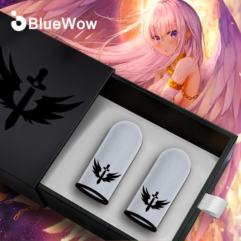 BlueWow-Tay Áo Chơi Game Chất Lượng Tốt Nhất, Găng Tay Ngón Tay Cái Loại Bỏ Mồ Hôi Và Nước, Vỏ Điện Thoại Di Động, Màn Hình Cảm Ứng Nhạy Cảm, Cần Điều Khiển, Bộ Điều Khiển Tay Cầm Chơi Game, Thiên Thần Sa Ngã