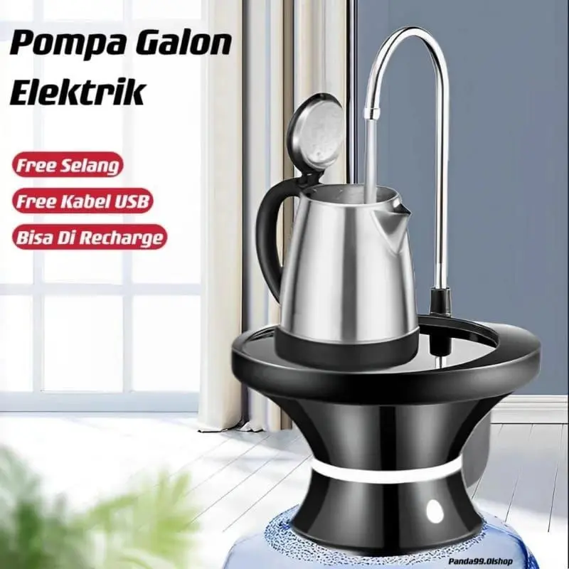 Pompa Galon tatakan Elektrik Rechargeable / Water Dispenser