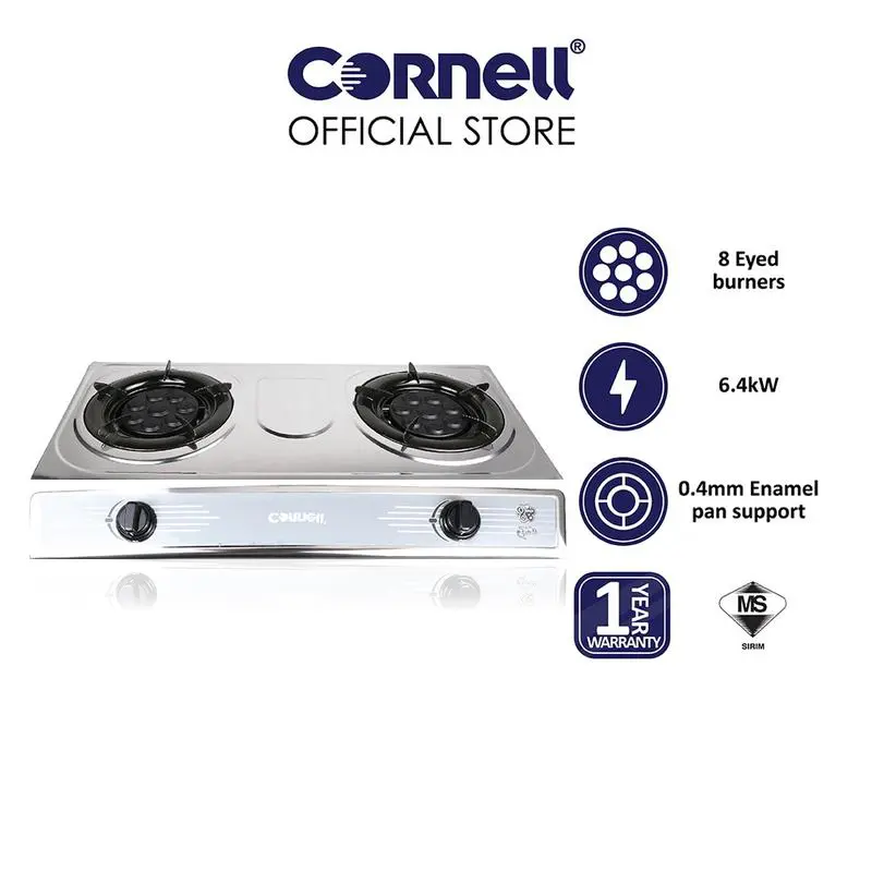 Cornell Stainless Steel Panel Gas Stove | CGS-S1252SS Cooker