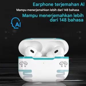 AI TWS Original TWS Earphone Nirkabel Bluetooth 5.3 Dual MIC Stereo Noise Reduction Bass HIFI Touch Control Earbuds