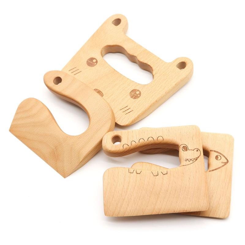 Mini Wooden Kid Knife Wooden Knife Cutting Fruit Salad Toy Kids Kitchen Tools Childrens Kitchen Tools 0