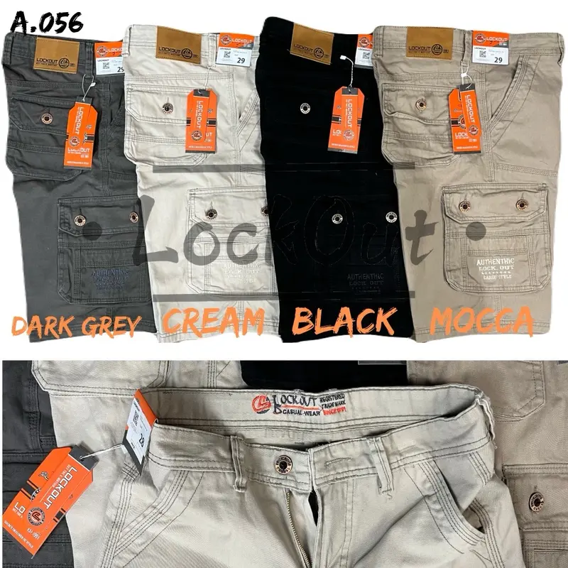 Foto CELANA PENDEK CARGO PRIA PDL CARGO CASUAL TWILL COTTON LOCKOUTthumb3