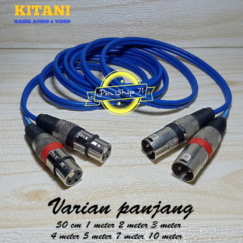 Kabel Audio Mixer Power Canon XLR Female To Canon XLR XLR Male 1 set -50 Cm Accessories Speaker 0