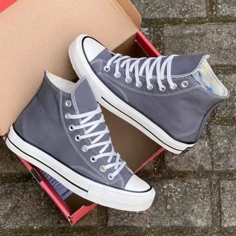 Product Introduction of Sepatu Sneakers Allstarr Coonveers Classic Tinggi Unisex Sekolah Kuliah Main Canvas Casual Shoes Pria Hitam Sport Kasual Olahraga Running 28