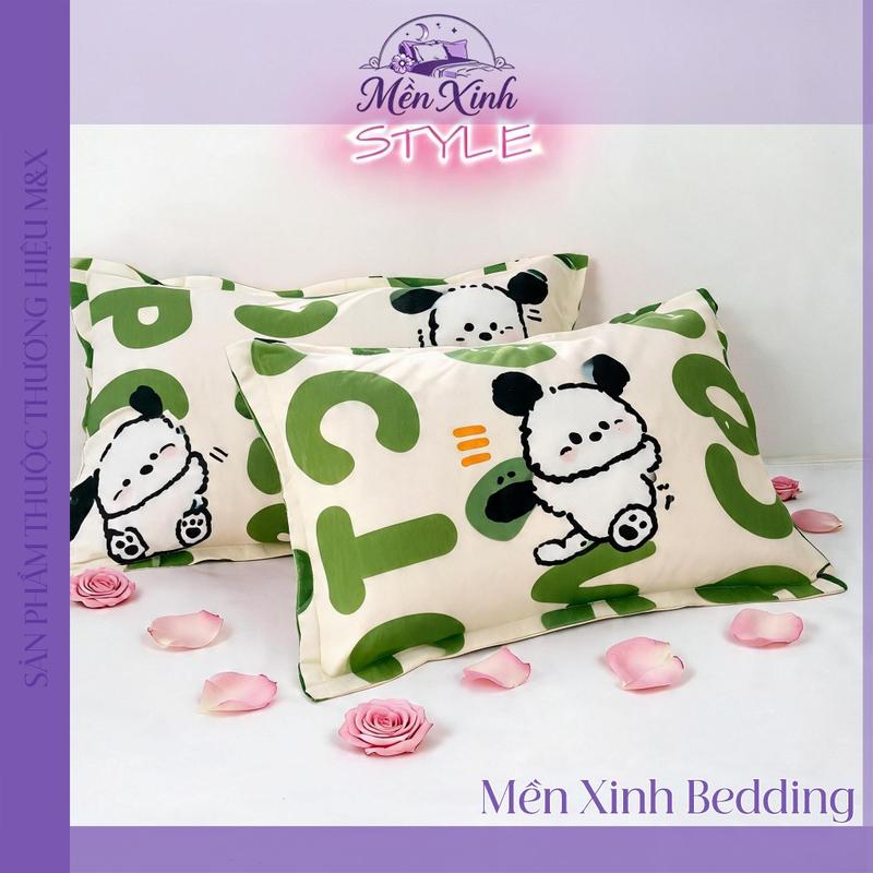 Vỏ Gối Nằm Cotton Poly Êm Mịn Bền Đẹp, Vỏ Áo Gối 45x65cm Đường May Chắc Chắn