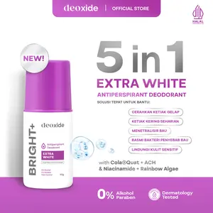 [Exclusive Creator] Pre-Order Deoxide Antiperspirant Deodorant Roll On BRIGHT+ For Brightening