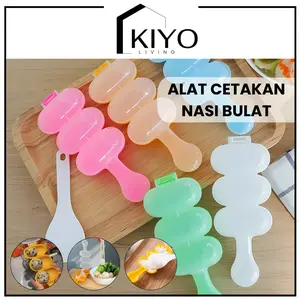 KIYO Cetakan Nasi Bento / Centakan Nasi Bulat / Alat Cetakan Bola Nasi / Rice Ball Shaker Bento