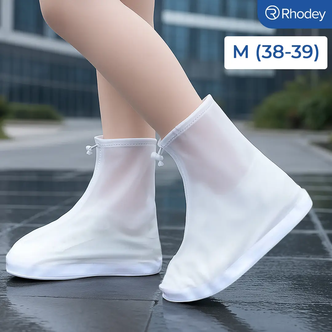 Rhodey Jas Hujan Sepatu Anti Air Shoes Cover PVC with Zipper - F-250