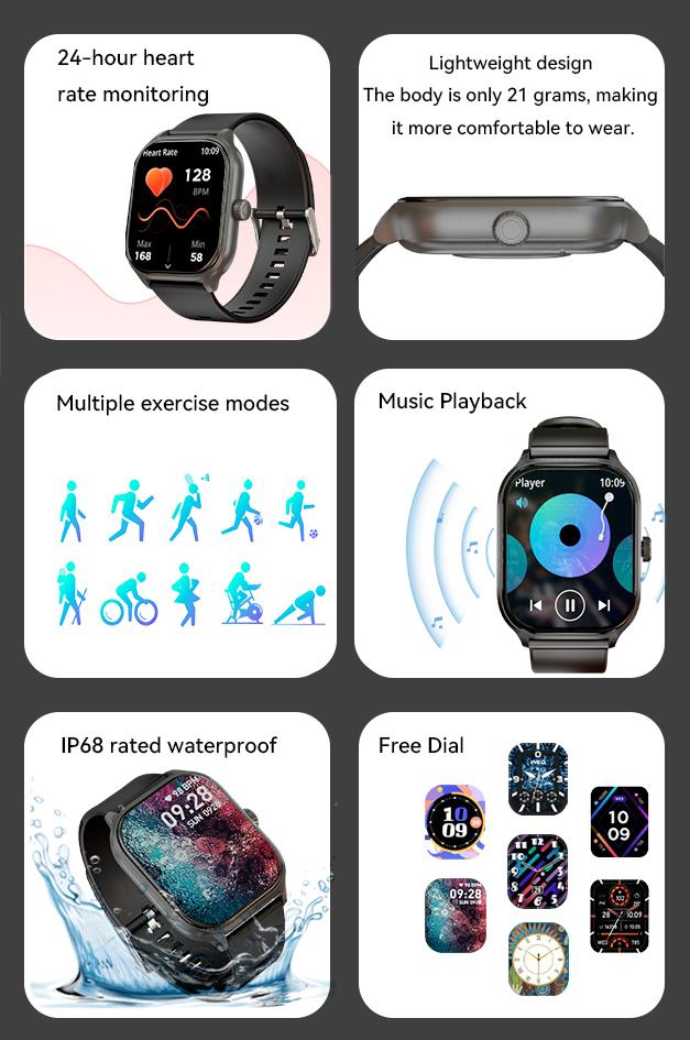 Product Introduction of (BISA COD)Jam tangan smartwatch pria cewek,X8, 2.01”smartwatch android ios,parlent active smartwatch,Sport Tahan Air Bluetooth Smart Watch Pelacak Kebugaran Gelang Pedometer Heart Rate 1